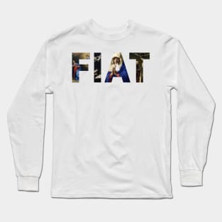 Fiat Catholic Artwork Long Sleeve T-Shirt